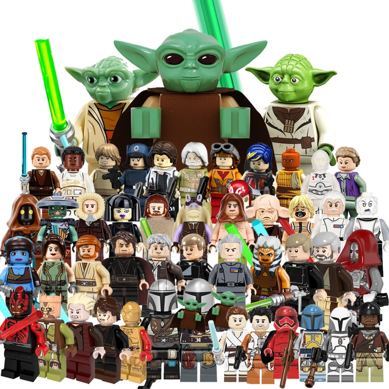 20pcs Buliding brick Legoinglys mandalorian Baby Yoda War Series Figure Rey Kylo Rened Finn Palpatine Luke Skywalker Bricks Toys
20pcs Buliding brick Legoinglys mandalorian Baby Yoda War Series Figure Rey Kylo Rened Finn Palpatine Luke Skywalker Bricks Toys