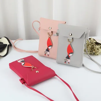 Fashion female bag compartment diagonal cross mobile phone bag coin purse cartoon
Fashion female bag compartment diagonal cross mobile phone bag coin purse cartoon