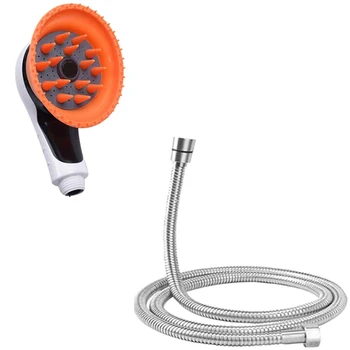 Pet Shower Sprayer Tool Kit - Dog Bathing Sprayer Head with Shower Brush Scrubber and Splash Shield,All-In-One Bath Attachment S
Pet Shower Sprayer Tool Kit - Dog Bathing Sprayer Head with Shower Brush Scrubber and Splash Shield,All-In-One Bath Attachment S