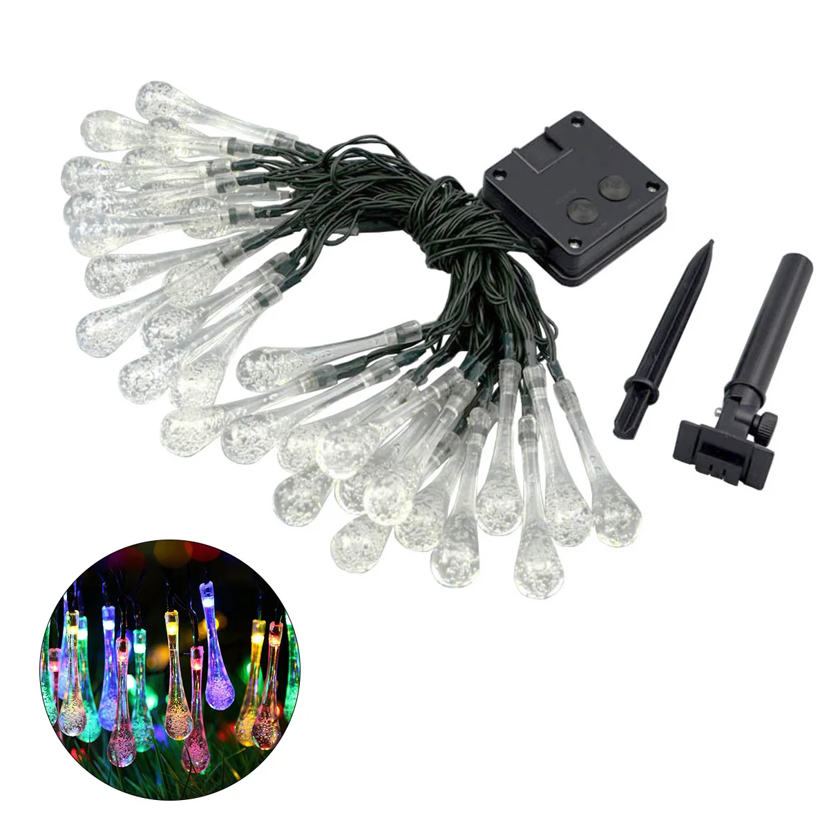 New String Light Solar Powered 30LEDs Raindrop String Lights With 8 Lighting Modes Home Garden Party Light Decor Dropshipping
New String Light Solar Powered 30LEDs Raindrop String Lights With 8 Lighting Modes Home Garden Party Light Decor Dropshipping