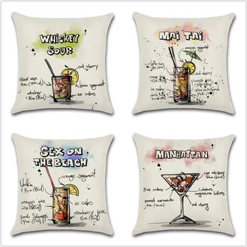 Summer drink cocktail pattern beige cotton cushion cover Chair seat sofa Decoration Home for friend kids bedroom pillowcase gift
Summer drink cocktail pattern beige cotton cushion cover Chair seat sofa Decoration Home for friend kids bedroom pillowcase gift