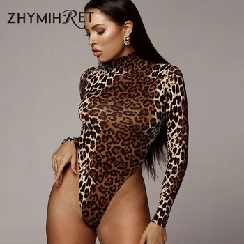 ZHYMIHRET Leopard Print Sexy Turtleneck Boydsuit Women Long Sleeve Animal Pattern Mode Femme Streetwear Skinny Body Mujer
ZHYMIHRET Leopard Print Sexy Turtleneck Boydsuit Women Long Sleeve Animal Pattern Mode Femme Streetwear Skinny Body Mujer