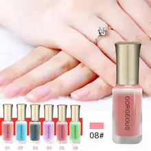 Nouveau vernis à ongles bonbon couleur nue séchage rapide translucide gelée vernis à ongles 10ML Protection de l'environnement durable inpelable(China)
