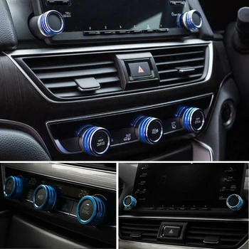 5pcs Interior Dashboard Button Cover Decoration Trim Circle Blue For Honda Accord 2018-2019 Car Styling Accessories
5pcs Interior Dashboard Button Cover Decoration Trim Circle Blue For Honda Accord 2018-2019 Car Styling Accessories