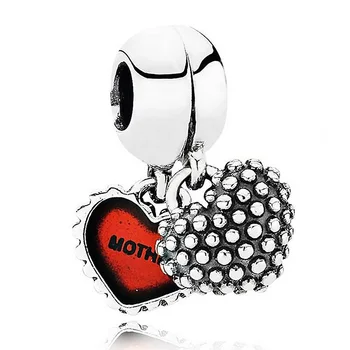 New 925 Sterling Silver Bead Charm Red Enamel Piece Of My Heart Mother & Daughter Pendant Beads Fit Bracelet DIY Jewelry 
New 925 Sterling Silver Bead Charm Red Enamel Piece Of My Heart Mother & Daughter Pendant Beads Fit Bracelet DIY Jewelry