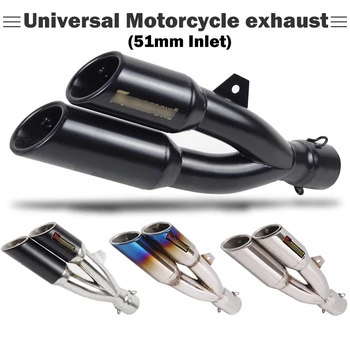 Universal Motorcycle Exhaust Muffler double Removable DB Killer laser escape moto For KTM duke 200 RC390 ER6N Yamaha R3 CB400 R6
Universal Motorcycle Exhaust Muffler double Removable DB Killer laser escape moto For KTM duke 200 RC390 ER6N Yamaha R3 CB400 R6