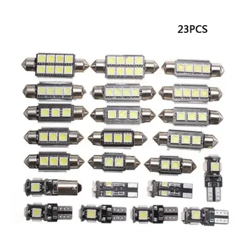 23Pcs/set LED Car Interior Inside Light Dome Trunk Map License Plate Lamp Bulb double tip decoding Car reading light
23Pcs/set LED Car Interior Inside Light Dome Trunk Map License Plate Lamp Bulb double tip decoding Car reading light