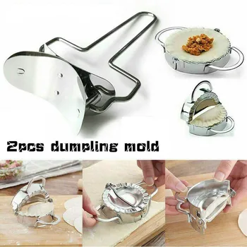 2Pcs/Set Stainless Steel Dumpling Maker Dough Cutter Pie Ravioli Dumpling Mould Kitchen Pastry Tools Accessories Cutting Tool
2Pcs/Set Stainless Steel Dumpling Maker Dough Cutter Pie Ravioli Dumpling Mould Kitchen Pastry Tools Accessories Cutting Tool