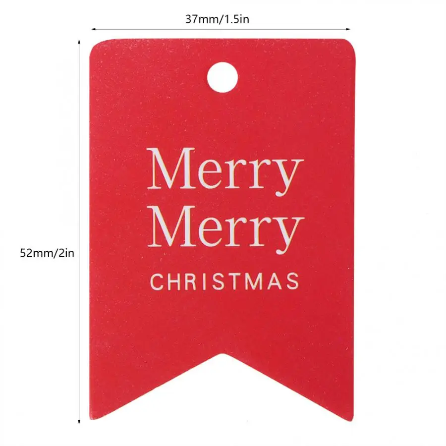 christmas tag 100 pcs home pendant merry xmas card gift tag