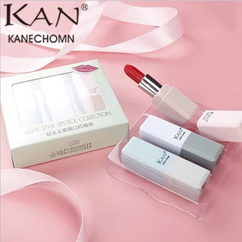KAN 3pcs/set Waterproof Matte Lipstick Set Nude Moisturizing Lip stick Lot velvet Lips tint Sexy Red Batom Beauty Makeup
KAN 3pcs/set Waterproof Matte Lipstick Set Nude Moisturizing Lip stick Lot velvet Lips tint Sexy Red Batom Beauty Makeup