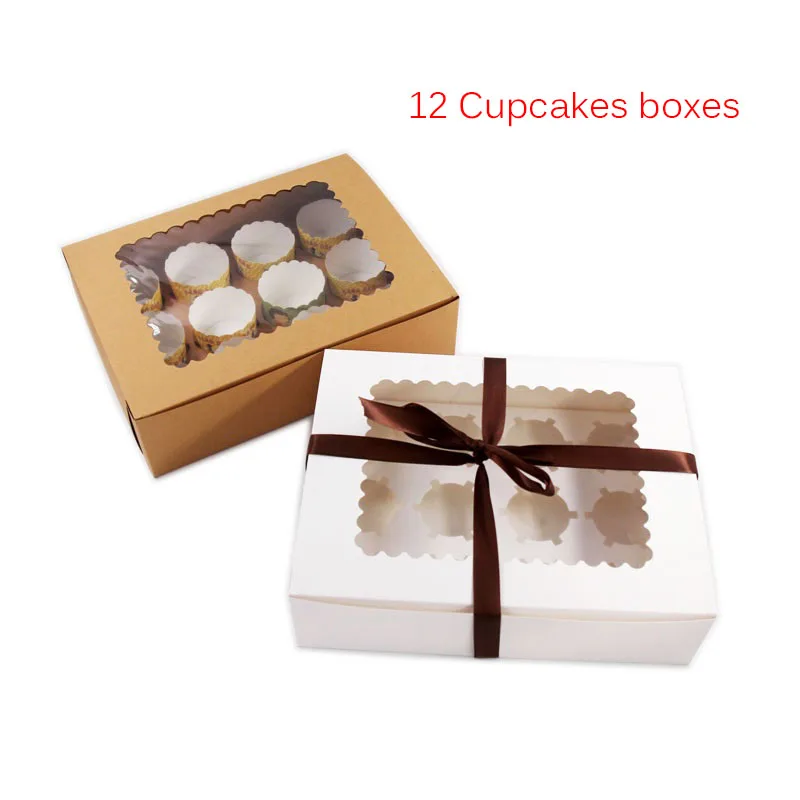 12 Cupcake Muffin Box Cup Cake Packaging White/Brown Kraft Paper Bracket Pudding Pastry Muffin Boxes For Gift Package 8pcs/lot
12 Cupcake Muffin Box Cup Cake Packaging White/Brown Kraft Paper Bracket Pudding Pastry Muffin Boxes For Gift Package 8pcs/lot