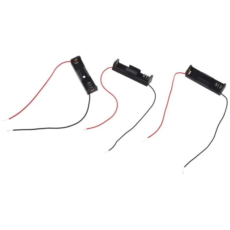 3 Pcs Single Side 1 x 1.5V AA Battery Open Holder Storage Case Box Wire Leads 15cm Long
3 Pcs Single Side 1 x 1.5V AA Battery Open Holder Storage Case Box Wire Leads 15cm Long