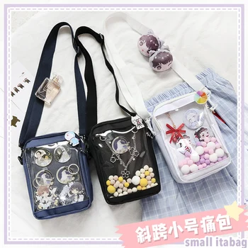 Soft Sister Harajuku Japanese Lolita Transparent Small Itabag Messenger Shoulder Bag Anime Cosplay Uniform Canvas Handbag
Soft Sister Harajuku Japanese Lolita Transparent Small Itabag Messenger Shoulder Bag Anime Cosplay Uniform Canvas Handbag