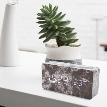 New LED Dual Screen Sound Control Wooden Alarm Clock Home Decor Sound Control Mode USB Charging Digital Clock With Calendar
New LED Dual Screen Sound Control Wooden Alarm Clock Home Decor Sound Control Mode USB Charging Digital Clock With Calendar