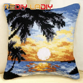 Cross Stitch Cushion Sunset Scenery Make Your Own Pillow DIY Chunky Cross Stitch Kit Pre-Printed Canvas Acrylic Yarn Pillow Case
Cross Stitch Cushion Sunset Scenery Make Your Own Pillow DIY Chunky Cross Stitch Kit Pre-Printed Canvas Acrylic Yarn Pillow Case