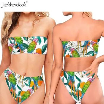 Jackherelook Tropical Animal Pattern Women Sexy Sin Tirantes Push Up Tube Top Sexy Monokini Biquini Summer Bikini Bez Ramiaczek
Jackherelook Tropical Animal Pattern Women Sexy Sin Tirantes Push Up Tube Top Sexy Monokini Biquini Summer Bikini Bez Ramiaczek