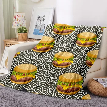 Hamburger Flannel Blanket 3D Print Delicious Food Blanket Washable Machine Wash Plush Blanket Home Textile Soft Fluffy Blanket
Hamburger Flannel Blanket 3D Print Delicious Food Blanket Washable Machine Wash Plush Blanket Home Textile Soft Fluffy Blanket
