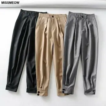 MISSMEOW Casual Lady Harem Pants Women Loose High Waist Black Pants Fashion Spring 2020 Straight Office Pants Trousers Women
MISSMEOW Casual Lady Harem Pants Women Loose High Waist Black Pants Fashion Spring 2020 Straight Office Pants Trousers Women