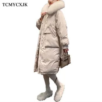 2020 Winter White Duck Down Jacket Women Long Hooded Natural fox fur collar Coats Women Thick Warm Casual Winter Feather Jackets
2020 Winter White Duck Down Jacket Women Long Hooded Natural fox fur collar Coats Women Thick Warm Casual Winter Feather Jackets