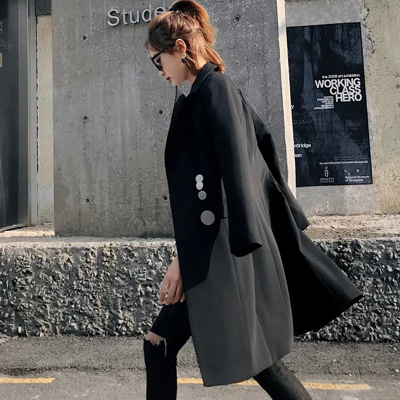 2019 Spring and Autumn Korean Version of The Self-cultivation Casual Small Suit Jacket Black Chic Casual Waist Small Suit Female
2019 Spring and Autumn Korean Version of The Self-cultivation Casual Small Suit Jacket Black Chic Casual Waist Small Suit Female
