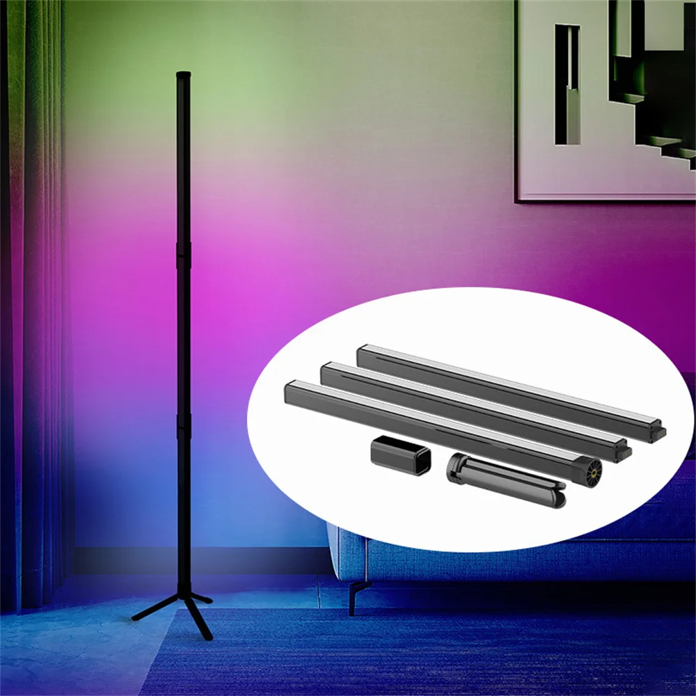 Modern Minimal RGB Floor Lamp for Living Room Decoration,Colorful Corner Standing Light Living Room Indoor Lighting Fixtures
Modern Minimal RGB Floor Lamp for Living Room Decoration,Colorful Corner Standing Light Living Room Indoor Lighting Fixtures