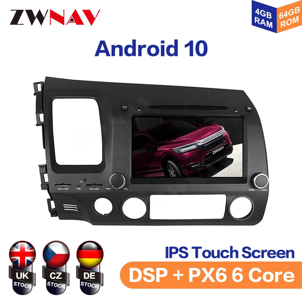 Android 10 IPS Screen For HONDA CIVIC 2006-2011 Car Multimedia Player Navigation Audio Radio Stereo Head Unit Gps 2 din auto
Android 10 IPS Screen For HONDA CIVIC 2006-2011 Car Multimedia Player Navigation Audio Radio Stereo Head Unit Gps 2 din auto