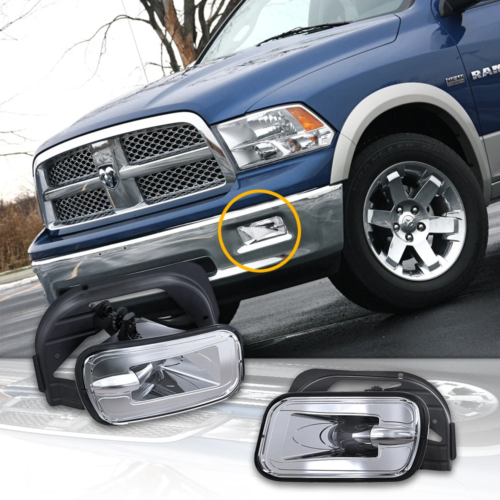 

For Dodge Ram 1500 2500 3500 2009-2012 Pick up 09-12 Car LED Fog Lamp DRL Daytime Running Lights