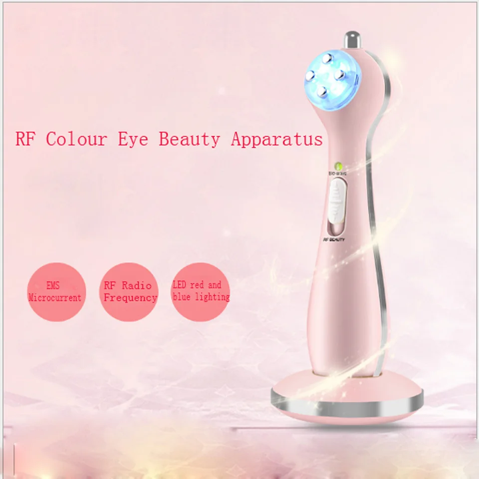 RF Radio Frequency Cosmetology Eye Beauty Apparatus Colorful Skin Removing EMS Microcurrent and Wrinkles in Eye Bags
RF Radio Frequency Cosmetology Eye Beauty Apparatus Colorful Skin Removing EMS Microcurrent and Wrinkles in Eye Bags