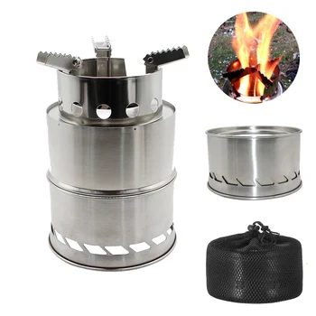 Camping Wood Stove Split Portable Gas Stainless Steel Gas Firewood Fire Wind Screen Shield Kamp Ocak Outdoor Cooking Camping
Camping Wood Stove Split Portable Gas Stainless Steel Gas Firewood Fire Wind Screen Shield Kamp Ocak Outdoor Cooking Camping