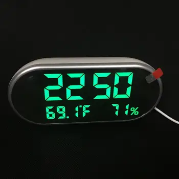 HD LED Digital Alarm Clock Dual USB Temperature Humidity Display Mirror with Backlight
HD LED Digital Alarm Clock Dual USB Temperature Humidity Display Mirror with Backlight