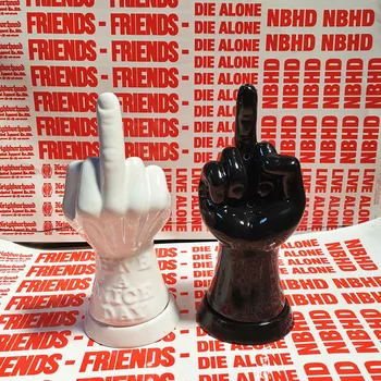 Popular logo SUP REME with NBHD finger incense burner creative joint finger incense burner 
Popular logo SUP REME with NBHD finger incense burner creative joint finger incense burner