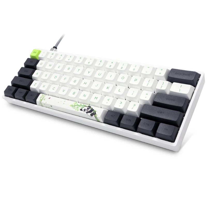 Panda USB RGB LED Backlit Wired Mechanical Keyboard Waterproof Mini Gaming Keyboard 61 Keys Gateron Switchs for PC Desktop Lapto
Panda USB RGB LED Backlit Wired Mechanical Keyboard Waterproof Mini Gaming Keyboard 61 Keys Gateron Switchs for PC Desktop Lapto