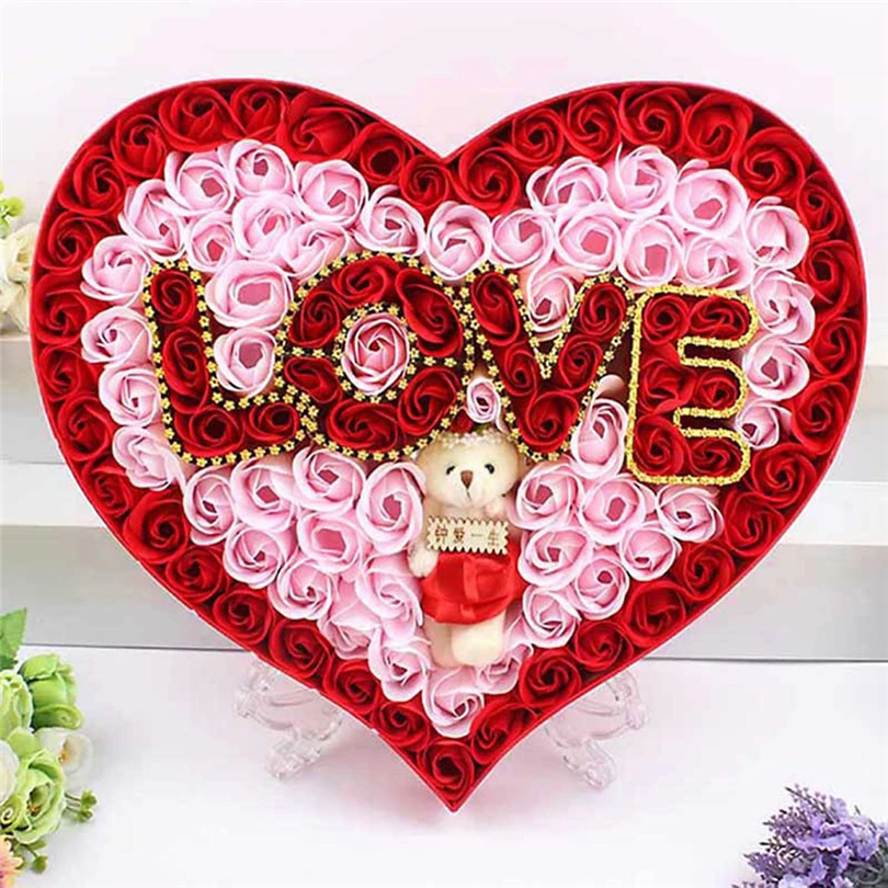 Valentine's Day DIY Soap Flower Gift Artificial Rose Box Bouquet Wedding Home Festival Gift For I Love My Girlfriend Women J50
Valentine's Day DIY Soap Flower Gift Artificial Rose Box Bouquet Wedding Home Festival Gift For I Love My Girlfriend Women J50