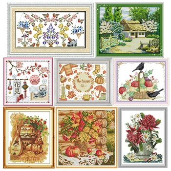 Autumn Scene Series 11CT14CT Handmade Counted Cross Stitch Kit Printed Pattern Craft DMC Fabric Sewing Needlework Embroidery Set
Autumn Scene Series 11CT14CT Handmade Counted Cross Stitch Kit Printed Pattern Craft DMC Fabric Sewing Needlework Embroidery Set