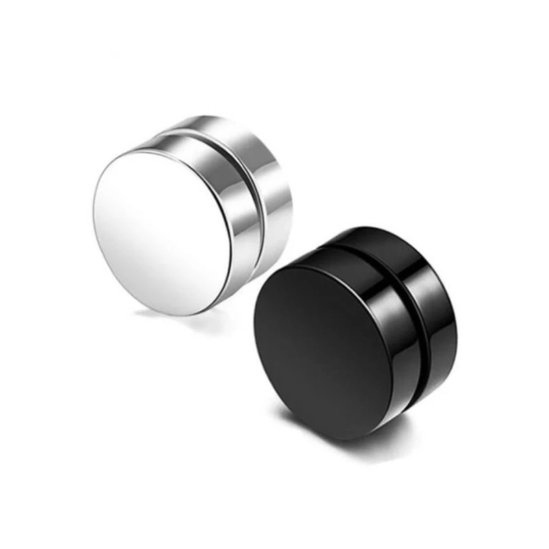Punk Mens Magnetic Earrings Unisex Female Earrings Ear Stud No Hole Black Non Piercing Earrings Masculina Studs Stainless Steel 
Punk Mens Magnetic Earrings Unisex Female Earrings Ear Stud No Hole Black Non Piercing Earrings Masculina Studs Stainless Steel