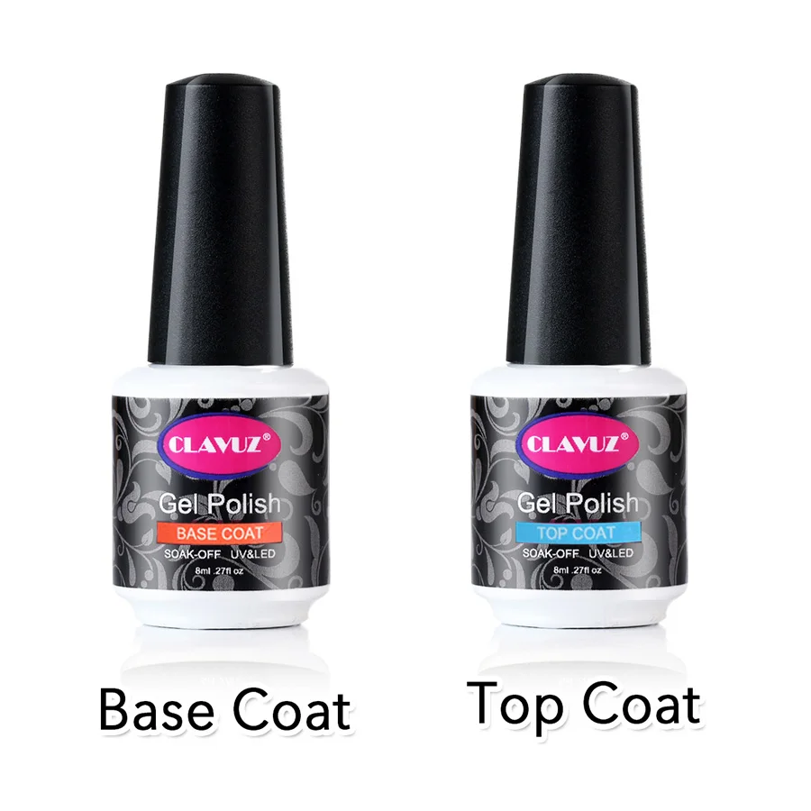 CLAVUZ 8ml Multi-use Top Base Coat 2PCS/KIT Top Coat Base Coat Lucky Lacquer Semi Permanent Soak Off Stamping Enamel Primer
CLAVUZ 8ml Multi-use Top Base Coat 2PCS/KIT Top Coat Base Coat Lucky Lacquer Semi Permanent Soak Off Stamping Enamel Primer