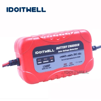 Smart Universal 6V 12V lead acid battery charger 6A 12A 1.5A B CONNECTOR Automatic battery charger for toy Motorcycle battery
Smart Universal 6V 12V lead acid battery charger 6A 12A 1.5A B CONNECTOR Automatic battery charger for toy Motorcycle battery