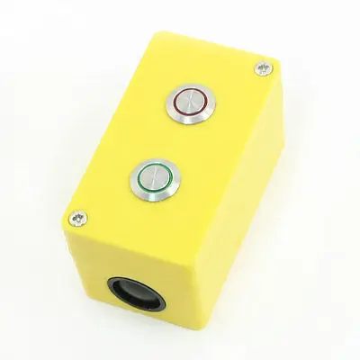 SPDT Momentary Red Green Lamp 12V Metal Dual Button Station 3A 250VAC
SPDT Momentary Red Green Lamp 12V Metal Dual Button Station 3A 250VAC