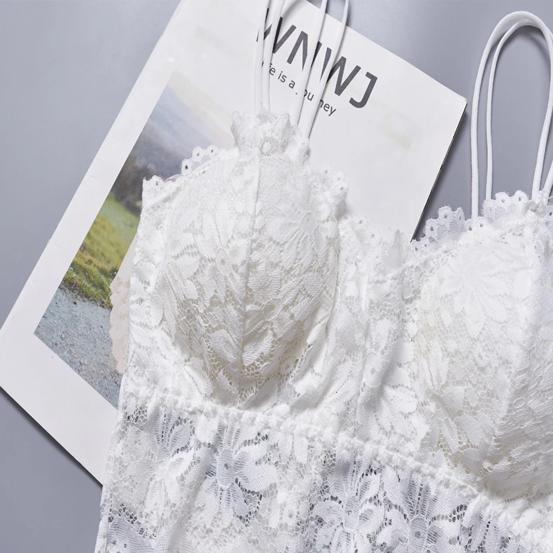 Soutien-gorge push up en dentelle sans fil pour femme, bralette, lingerie sexy, bonnet complet, dos nu, sous-vêtements ultra-fins, haut souple, grande taille, nouveau 3
