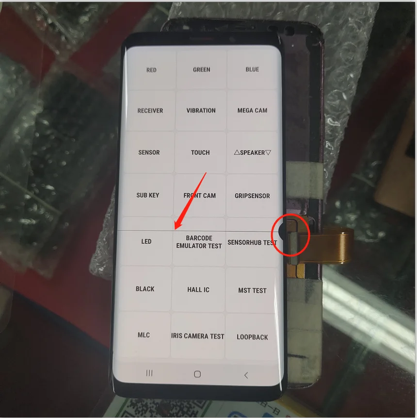 Оригинальный ЖК-дисплей с линиями и мертвыми точками для Samsung Galaxy S9 + G965F G965W
