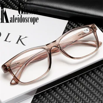 Vintage Spring Leg Reading Glasses Men Women Ultralight Resin Lens Presbyopia Glasses Clear Rectangle Hyperopia Diopter +2.0 2.5
Vintage Spring Leg Reading Glasses Men Women Ultralight Resin Lens Presbyopia Glasses Clear Rectangle Hyperopia Diopter +2.0 2.5
