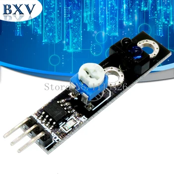 

10PCS/LOT 1 channel tracing module/ Intelligent Vehicle tracking probe infrared /black white line detection sensor KY-033