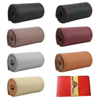 DIY Braid On Automobile Steering Wheel Car Steering Wheel Cover With Needles And Thread Artificial Leather Diameter 38cm
DIY Braid On Automobile Steering Wheel Car Steering Wheel Cover With Needles And Thread Artificial Leather Diameter 38cm