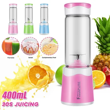 Becornce Multi-function 6 Blades 400mL USB Electric Fruit Juicer Smoothie Maker Blender Juice Bottle Cup Machine Rechargable
Becornce Multi-function 6 Blades 400mL USB Electric Fruit Juicer Smoothie Maker Blender Juice Bottle Cup Machine Rechargable