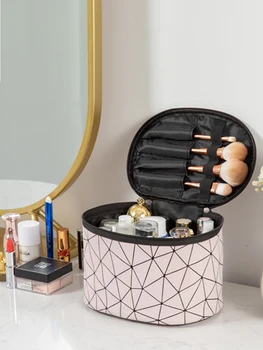 Portable High Capacity Women Makeup Bag White Waterproof Travel Storage Bag Pochette Tissu Large Household Storage Bags MM60SNB
Portable High Capacity Women Makeup Bag White Waterproof Travel Storage Bag Pochette Tissu Large Household Storage Bags MM60SNB