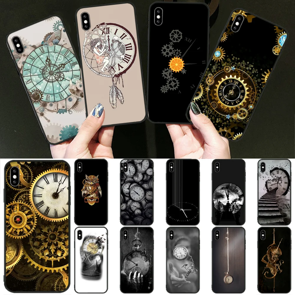 Reayou Классический чехол для часов черный мягкий телефона iPhone 11 pro XS MAX 8 7 6 6S Plus X 5 5S SE