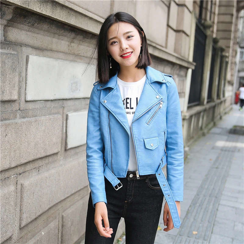 Fashion Brand PU Leather Jacket Women Moto Biker Coat Short Faux Leather Jackets Plus Size Female Streetwear Fashion Outerwear 
Fashion Brand PU Leather Jacket Women Moto Biker Coat Short Faux Leather Jackets Plus Size Female Streetwear Fashion Outerwear