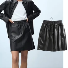 Dave&Di Faldas Mujer Moda 2021 England Style Simple Skirts Womens Solid Pu Leather Drawstring Skirt Women Casual Sexy Mini
Dave&Di Faldas Mujer Moda 2021 England Style Simple Skirts Womens Solid Pu Leather Drawstring Skirt Women Casual Sexy Mini