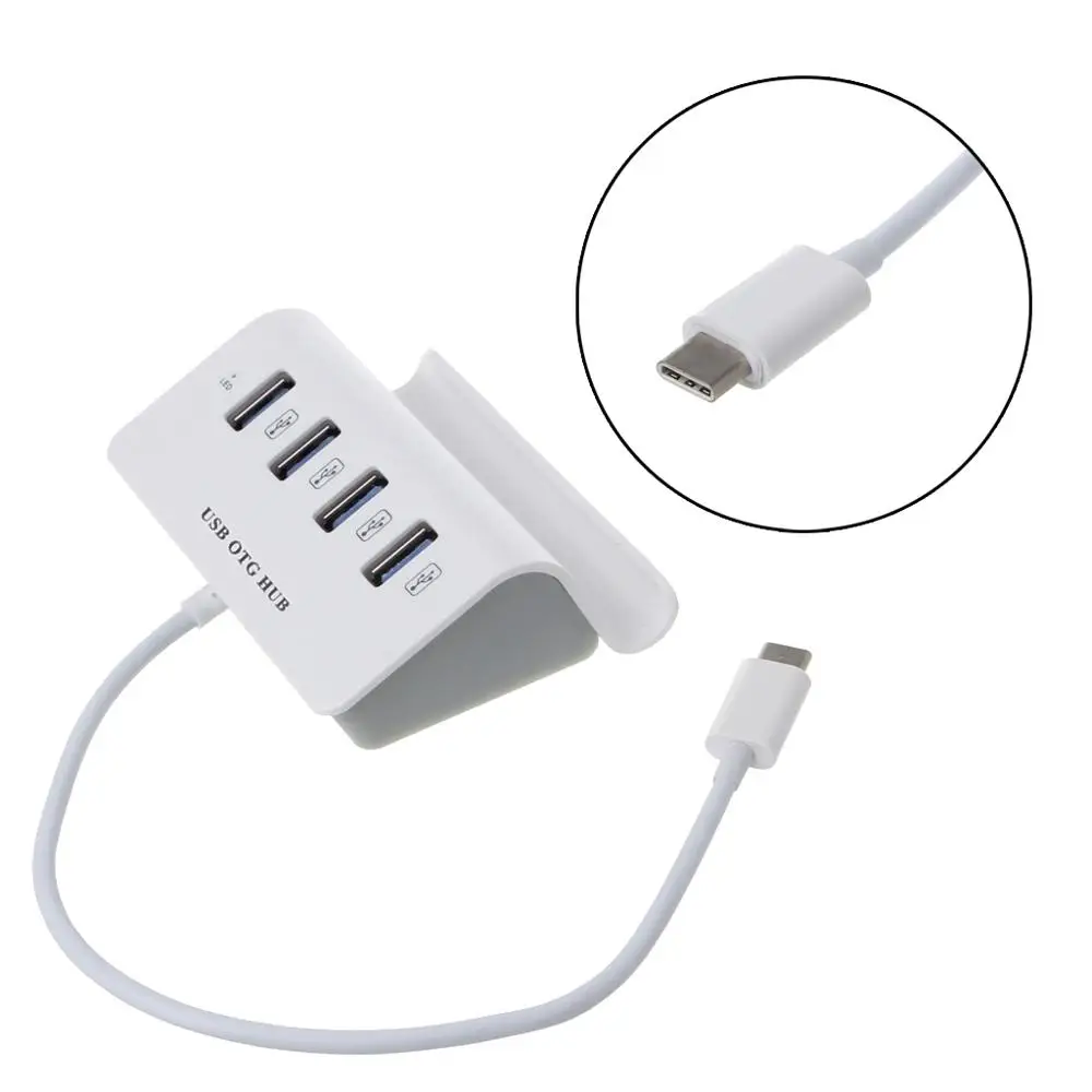 Brand New and High Quality USB 3.1 Type C To 4-Port USB 2.0 OTG HUB Mobile Phone Holder Adapter For Macbook
Brand New and High Quality USB 3.1 Type C To 4-Port USB 2.0 OTG HUB Mobile Phone Holder Adapter For Macbook