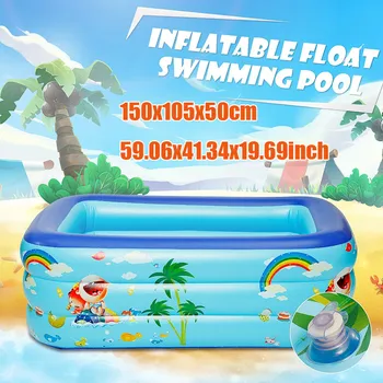 Large Size Kids Inflatable Pool Family Rectangular Inflatable Swimming Pool Bathing Tub Kids Indoor Outdoor Summer Swimming Pool
Large Size Kids Inflatable Pool Family Rectangular Inflatable Swimming Pool Bathing Tub Kids Indoor Outdoor Summer Swimming Pool